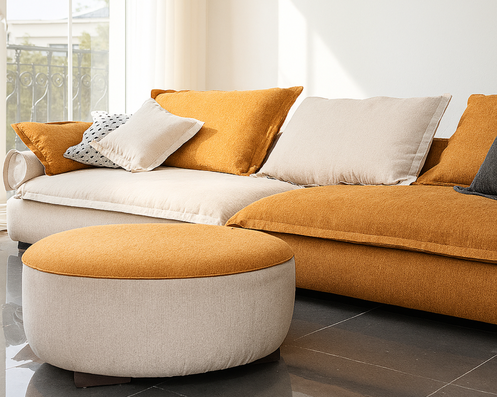 SOFA CAMLICA W/PUFFY