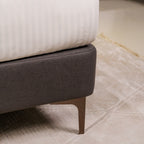 Bed Loft with Night Table Rosy Titanium Grey at Zhomes Number1 Furniture Store For Home Furniture