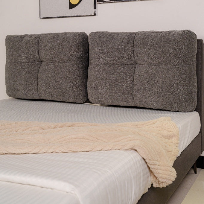 Bed Loft with Night Table Rosy Titanium Grey at Zhomes Most Famous Furniture Store In Pakistan 