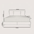 Bed Victor Storm Teal at ZHomes . #1 Furniture Store In Pakistan For Furniture Products