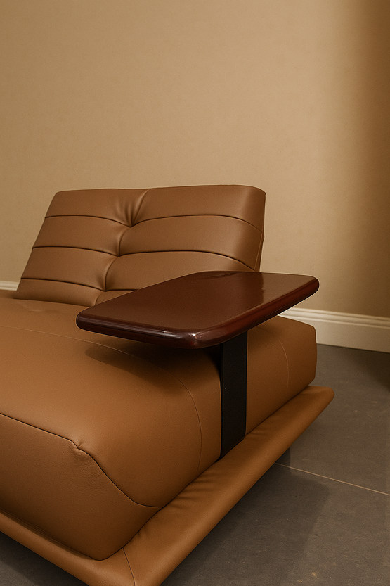SOFA REGAL W/ WOODEN ARMS