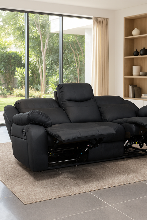 RECLINER HENRY- ROCKING 3 SEATER