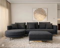 SOFA ELEGANT L SHAPE WITH PUFFY RHS