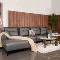 SOFA DREAM L-SHAPE RHS GRAPHITE DUST