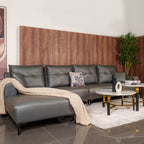 SOFA DREAM L-SHAPE RHS GRAPHITE DUST