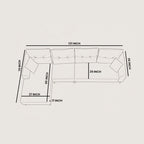 Sofa Dream L-Shape RHS Graphite Dust at at Zhomes Number 01 Furniture Store in Pakistan