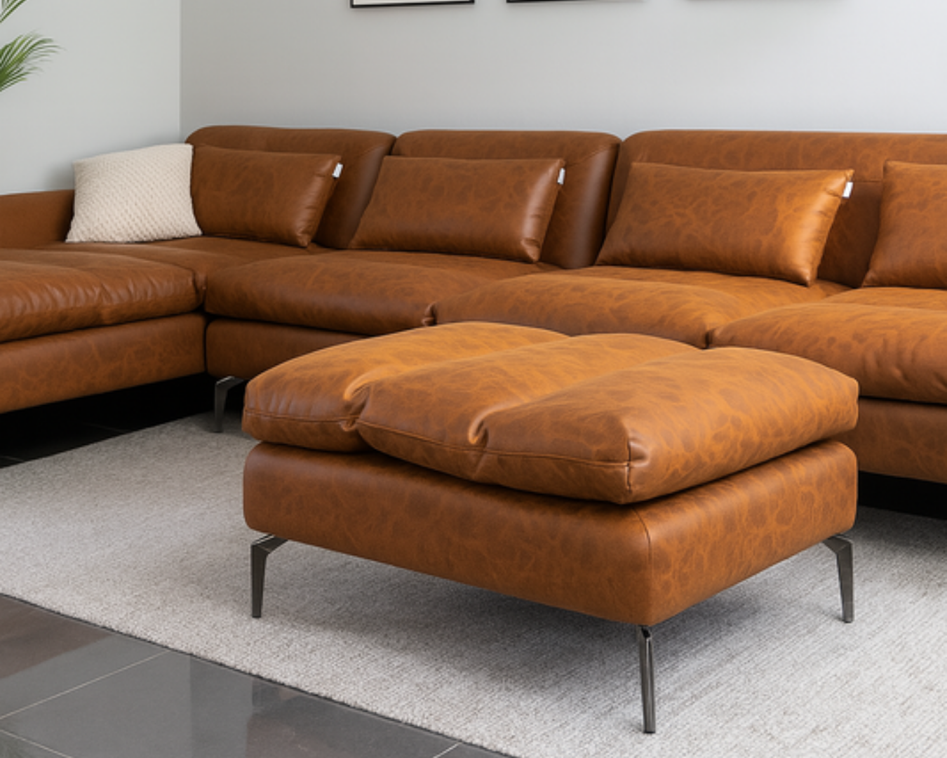 SOFA FLEX L SHAPE RHS WITH PUFFY at ZHomes Furniture Pakistan