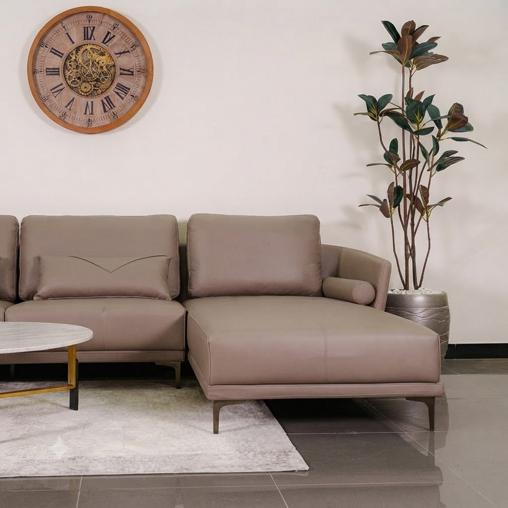 SOFA PINE L SHAPE LHS TOASTED ALMOND