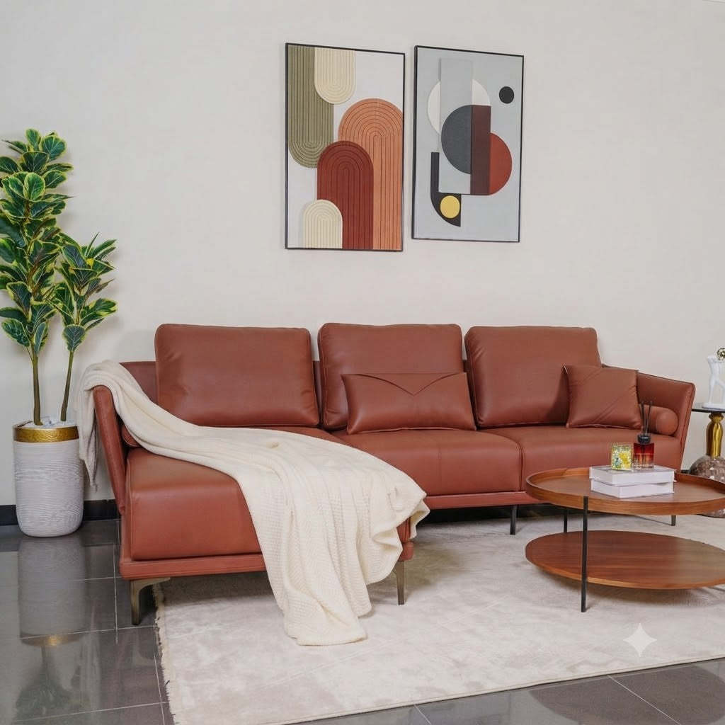 SOFA PINE L SHAPE RHS SIENNA