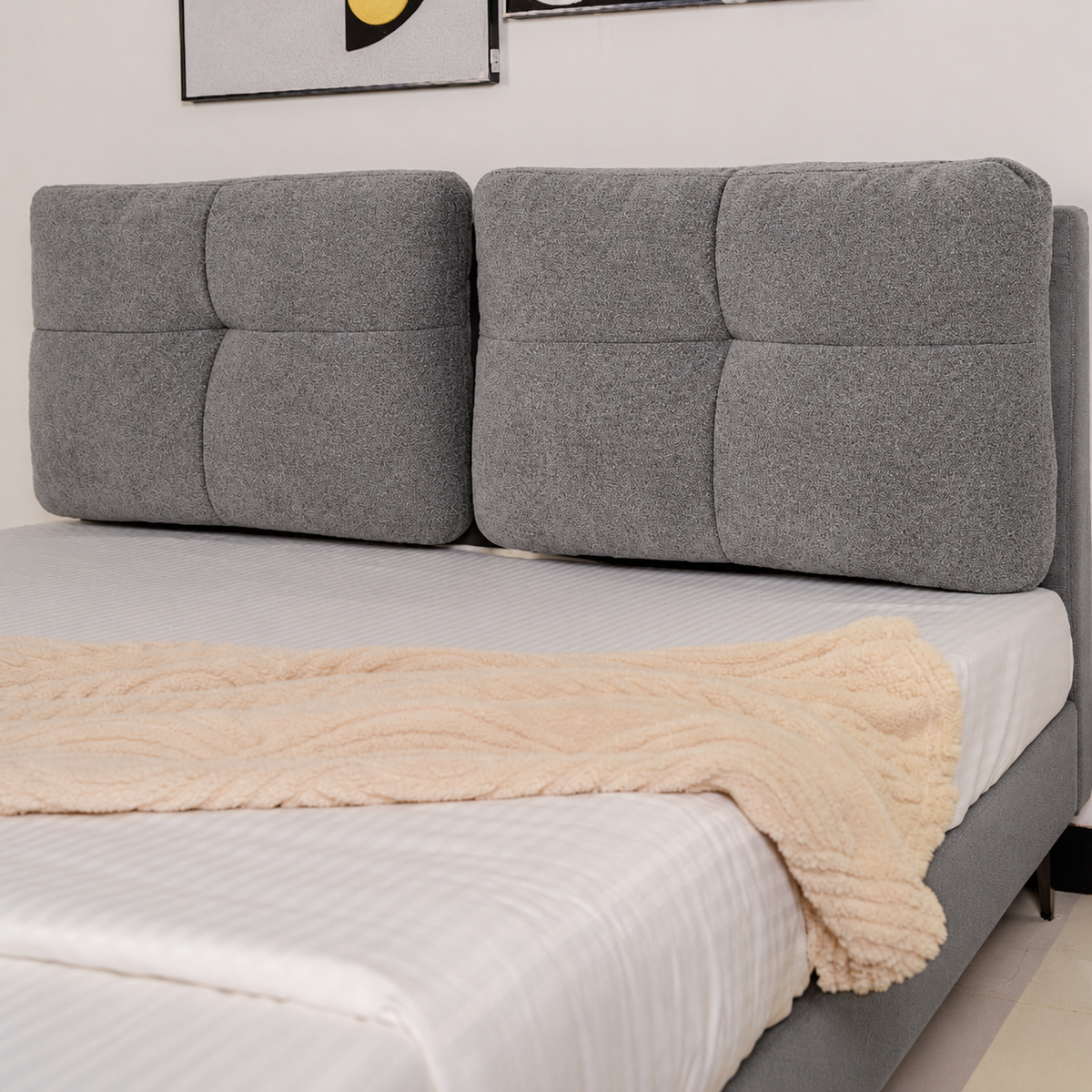 Bed Loft with Night Table Titanium Grey at ZHomes Furniture Pakistan