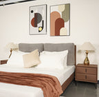Bed Loft with Night Table Rosy Mink Canyon at Zhomes No#1 Furniture Store in Pakistan
