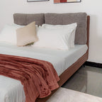 Bed Loft with Night Table Rosy Mink Canyon at Zhomes Furniture Pakistan.  Best Furniture Store In Pakistan For Furniture Products