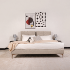 Bed Loft with Night Table Vanilla Haze at ZHomes Furniture 