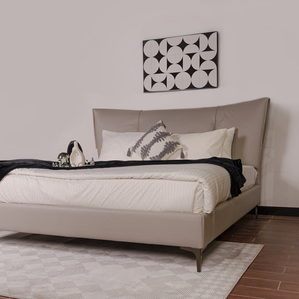 Bed Victor Alabaster Taupe at ZHomes Most Trusted Furniture Store in Pakistan