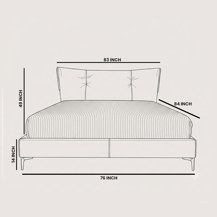 Bed Victor Alabaster Taupe at ZHomes No#1 Furniture Store In Pakistan For Furniture Products