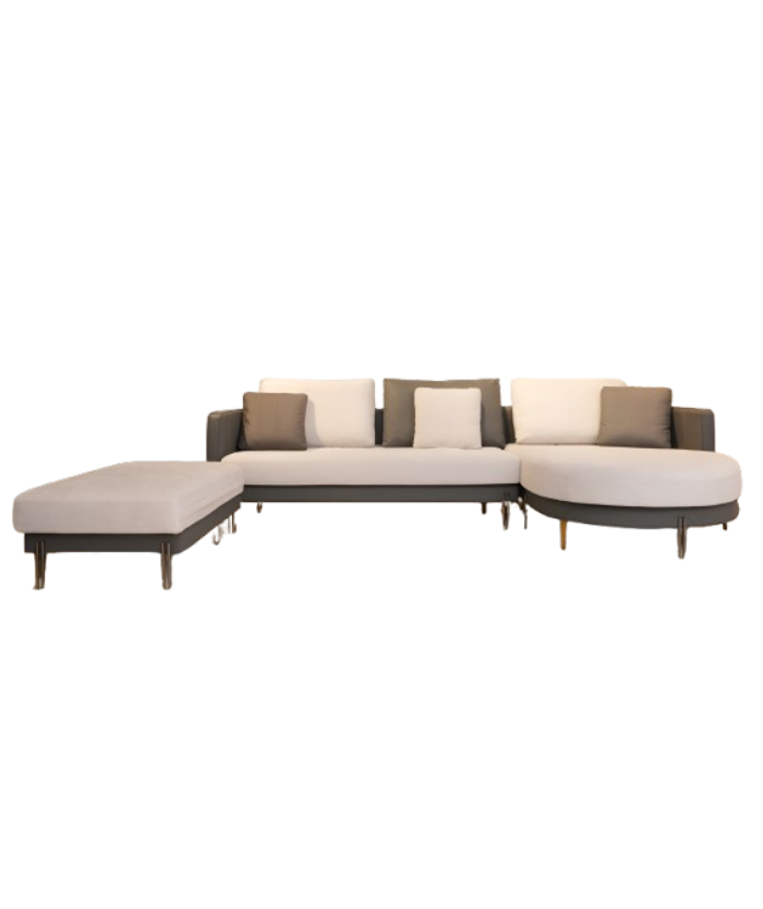 SOFA ELEGANT L SHAPE W/PUFFY LHS
