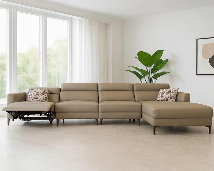 SOFA MADRID W/ RECLINER L SHAPE