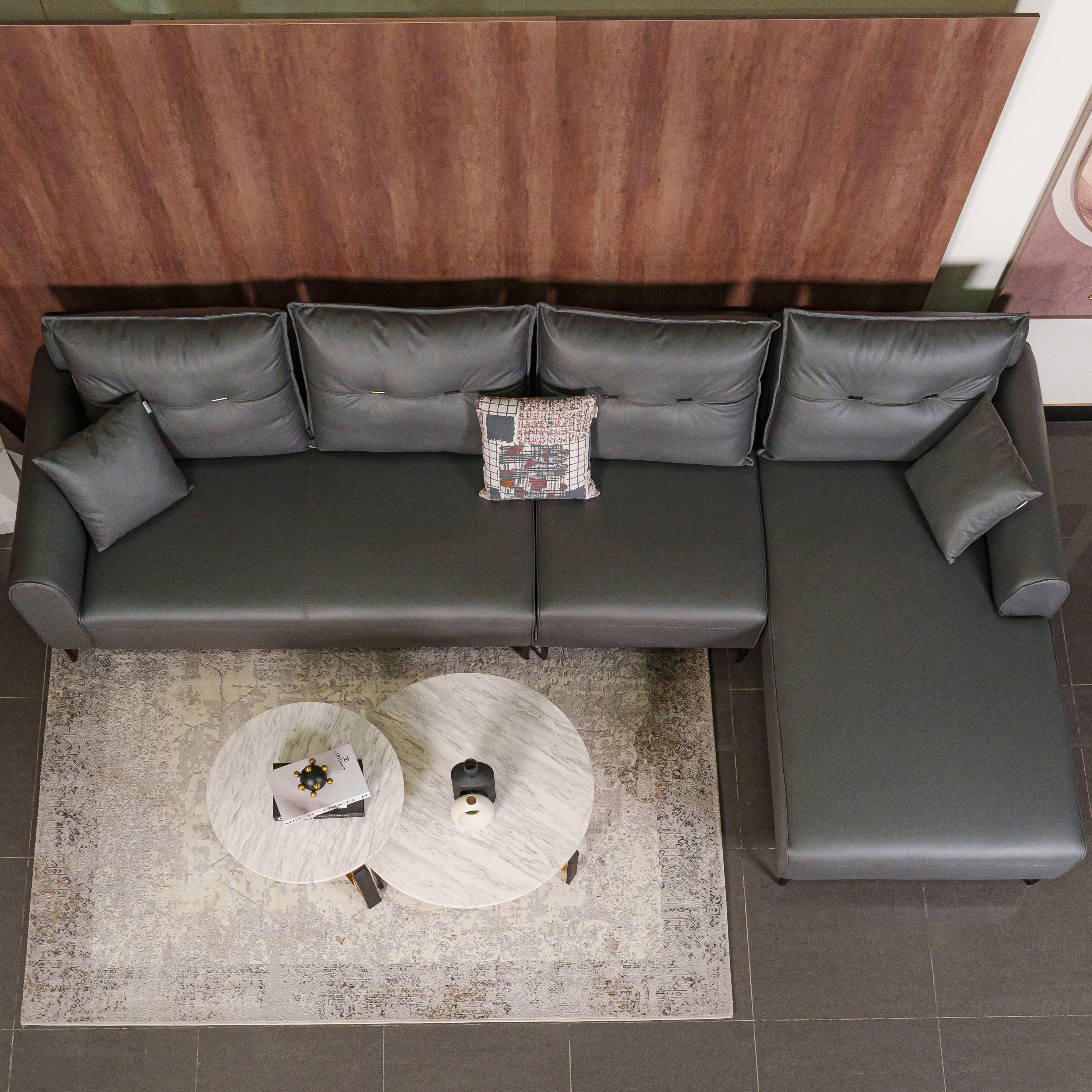 Sofa Dream L-Shape LHS Graphite Dust at ZHomes Furniture Online Pakistan