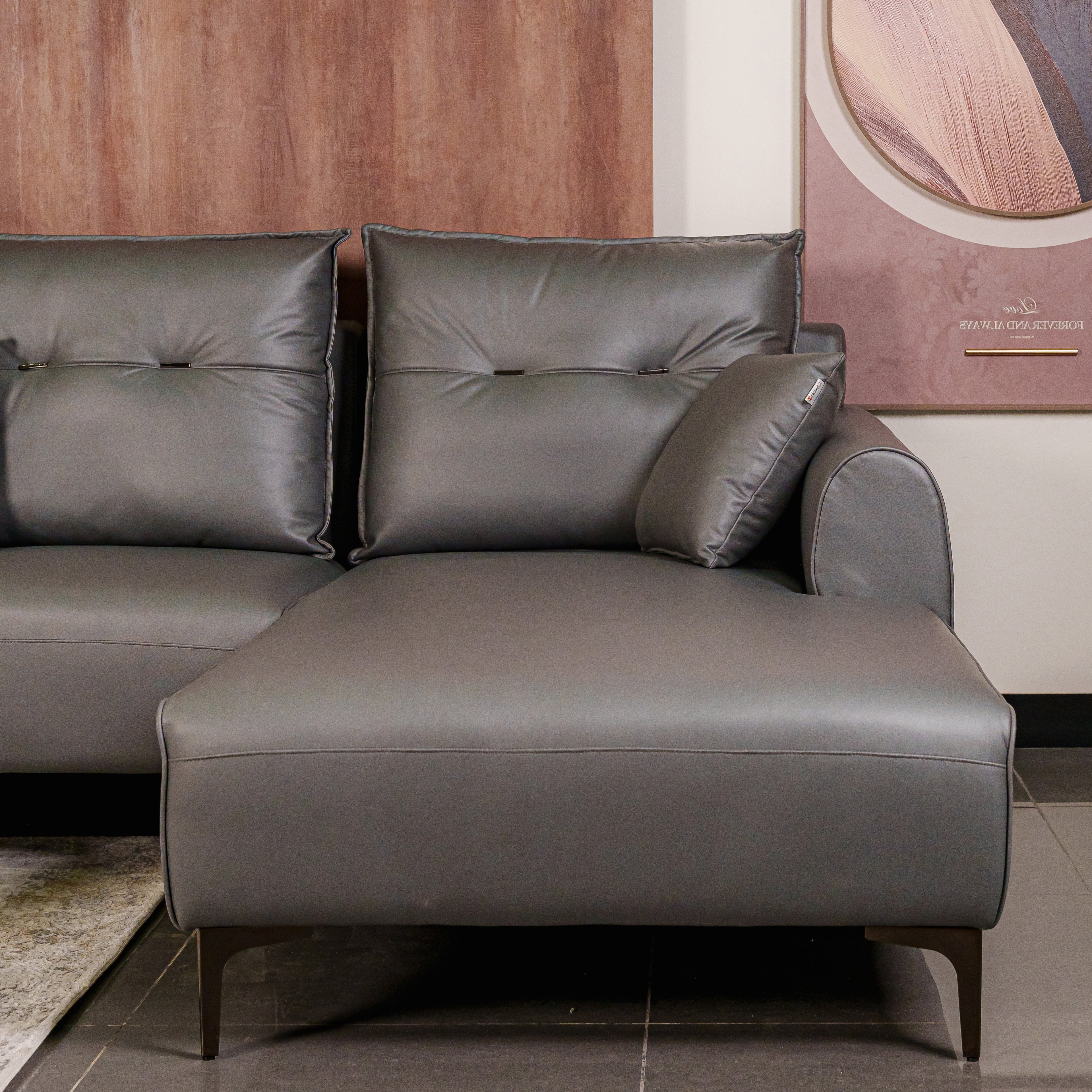 Sofa Dream L-Shape LHS Graphite Dust at ZHomes Furniture Pakistan. Best Furniture Store In Pakistan For Furniture Products