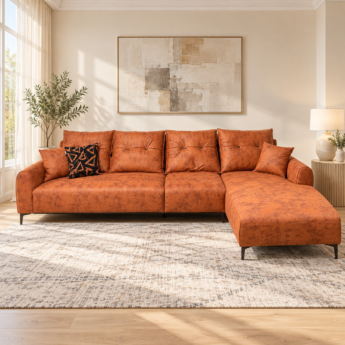 Sofa Dream L-Shape LHS Sienna Clay at ZHomes Furniture Pakistan