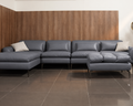 Sofa Flex L Shape RHS with Puffy at ZHomes Most Trusted Furniture Store in Pakistan