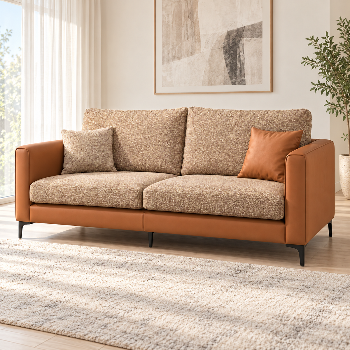 Sofa Marino (3+2) Seater Cinnamon Foliage at ZHomes Most Famous Furniture Store in Pakistan