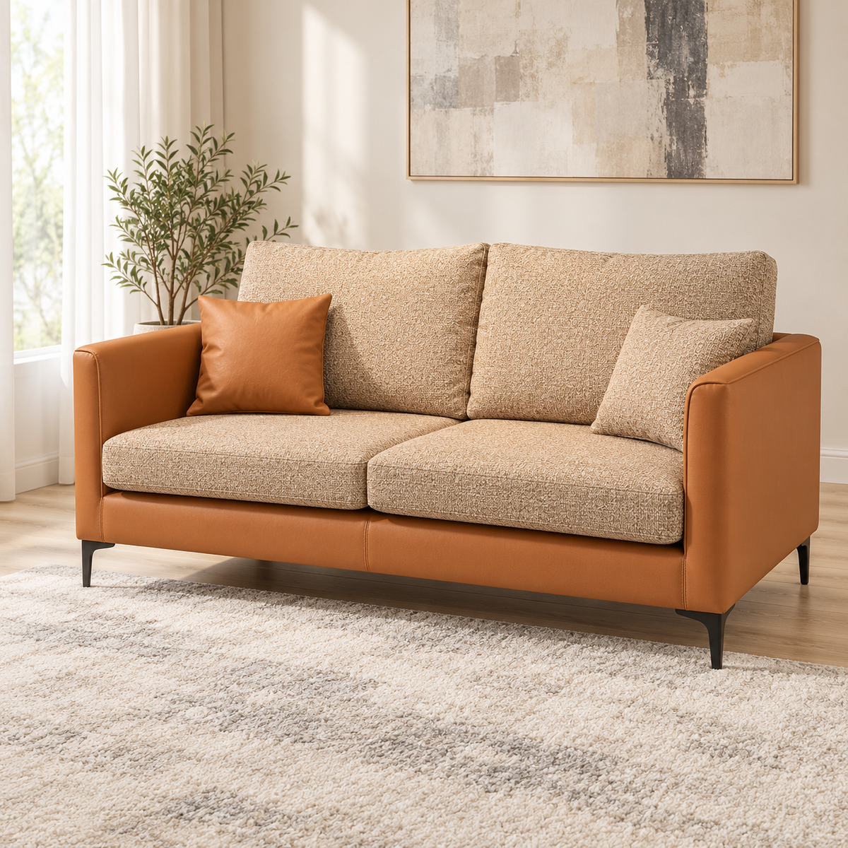 Sofa Marino (3+2) Seater Cinnamon Foliage at ZHomes Furniture Pakistan