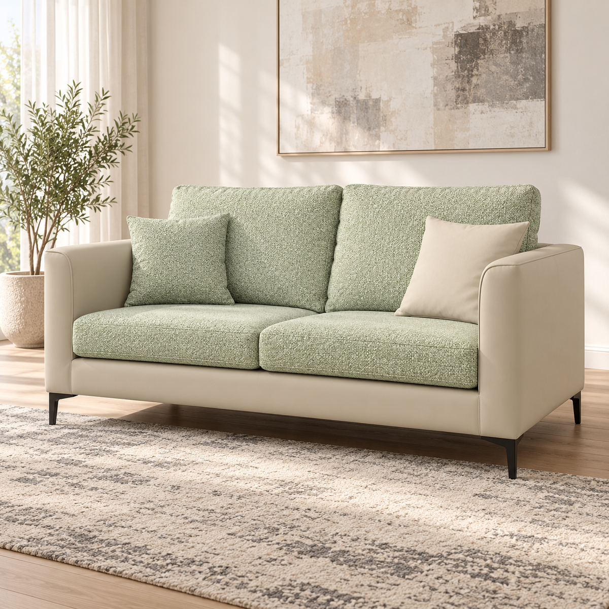Sofa Marino (3+2) Seater Vanilla Sage at ZHomes Most Famous Furniture Store in  Pakistan