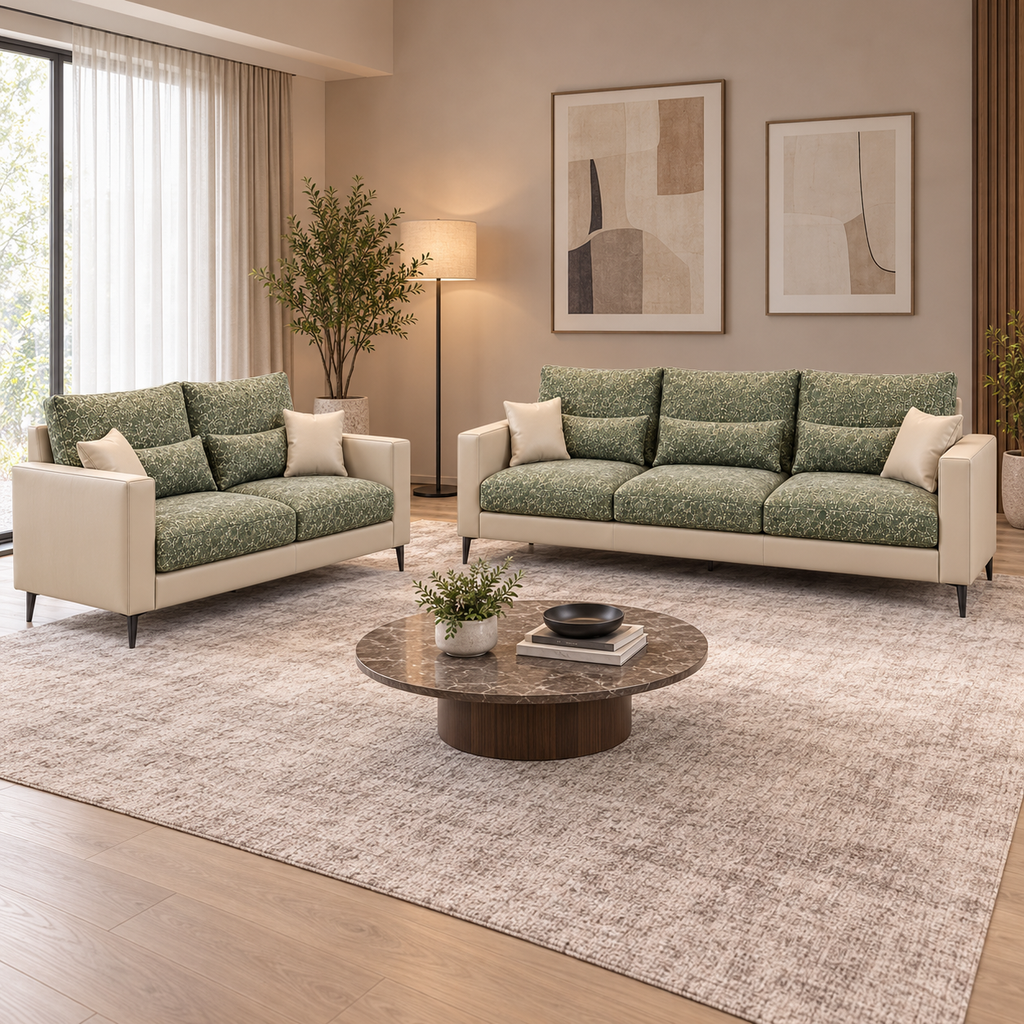 Sofa Marino (3+2) Seater Vanilla Sage at ZHomes Furniture 