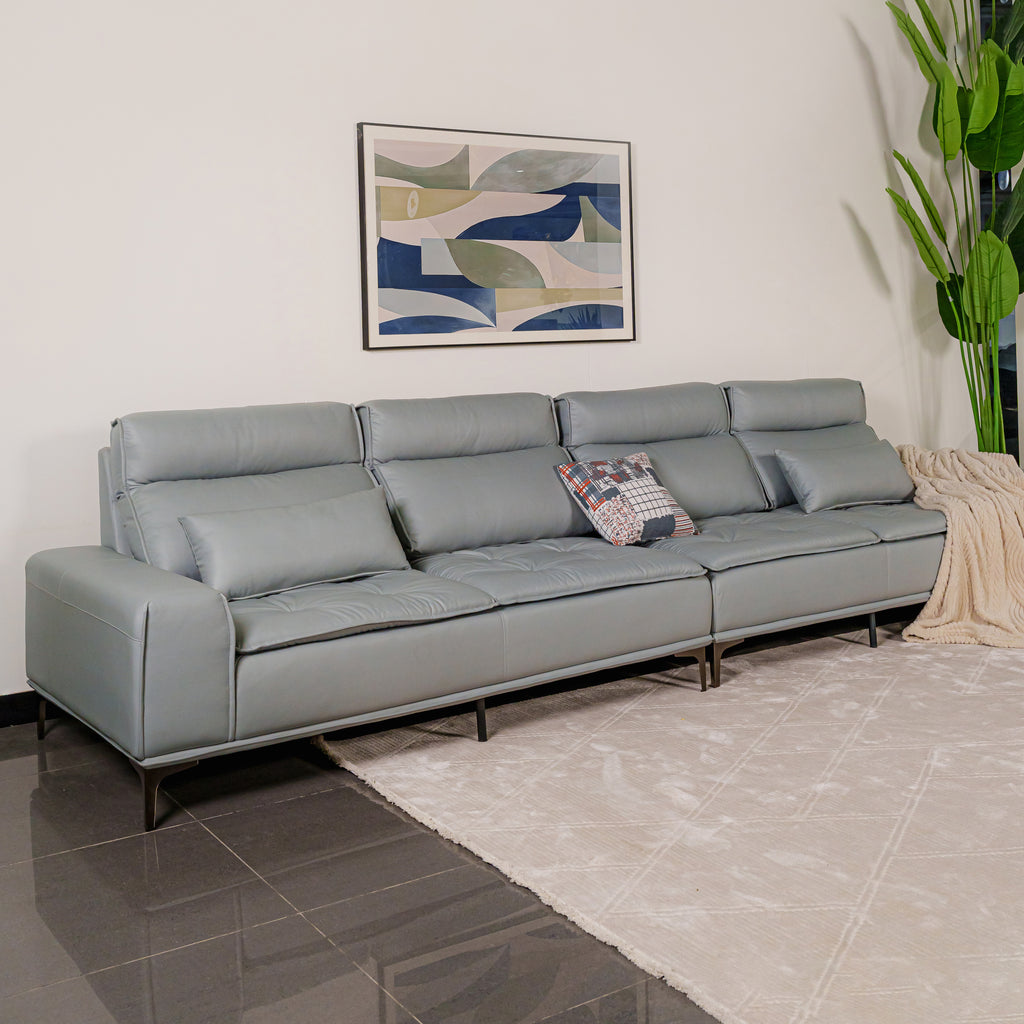 Sofa Zurich With Puffy Silver Mist at ZHomes Furniture Online Pakistan